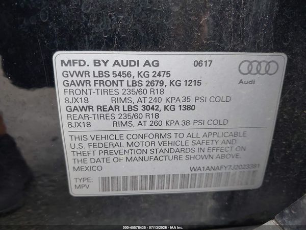2018 AUDI Q5