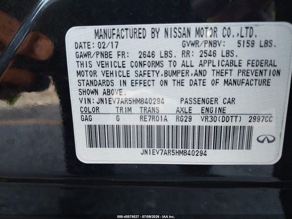 2017 INFINITI Q50 3.0T PREMIUM