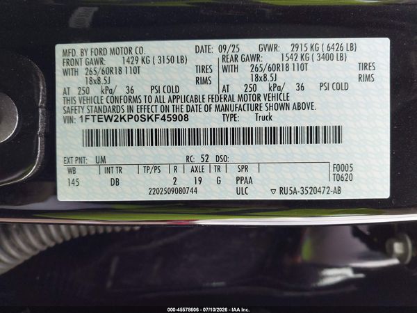 2025 FORD F-150 STX