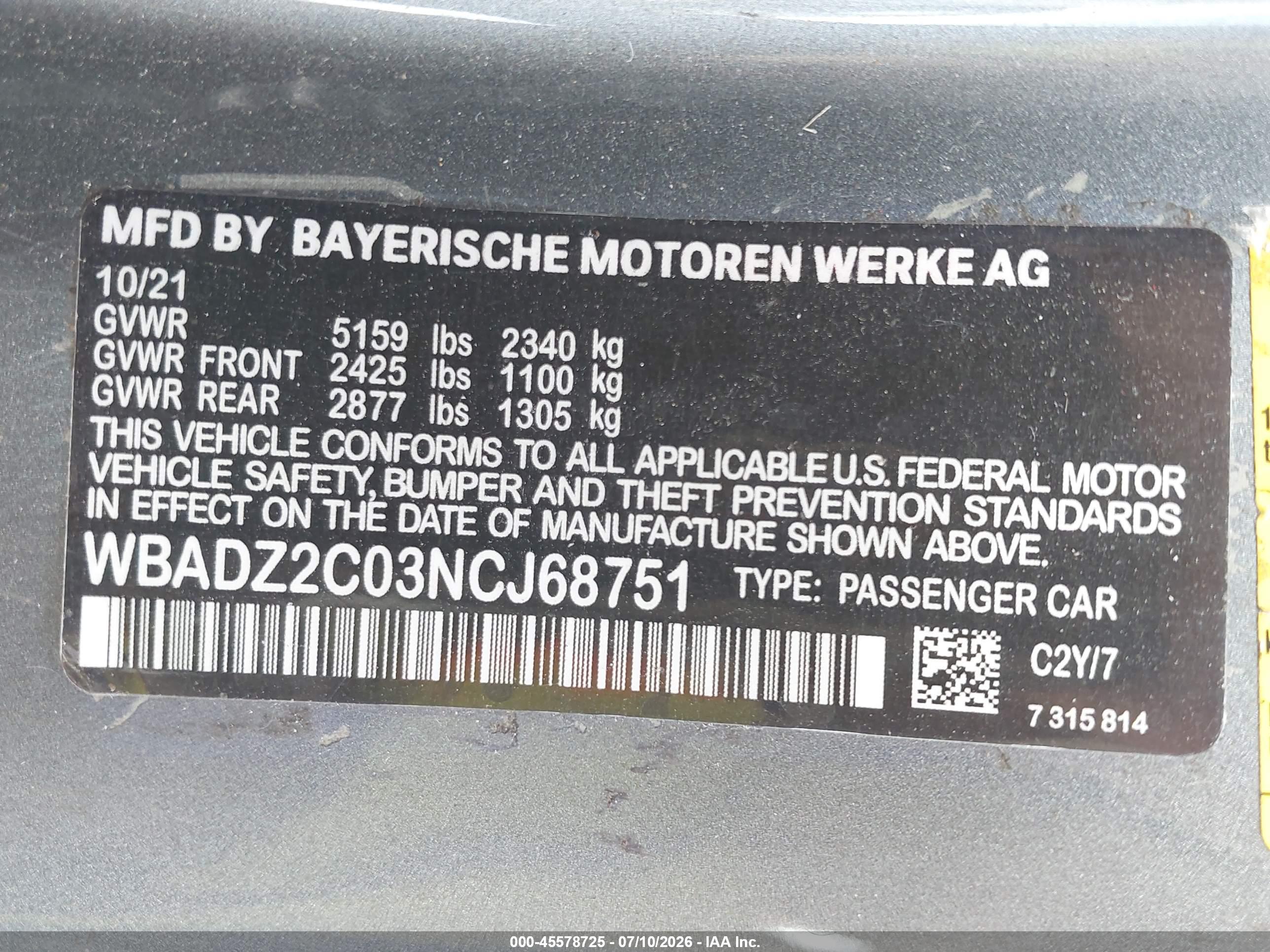 2022 BMW 840 I