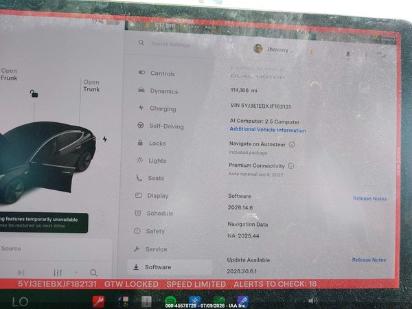 2018 TESLA MODEL 3 LONG RANGE/PERFORMANCE