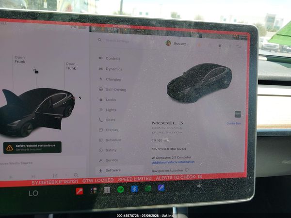 2018 TESLA MODEL 3 LONG RANGE/PERFORMANCE