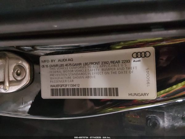 2015 AUDI A3 2.0T PREMIUM