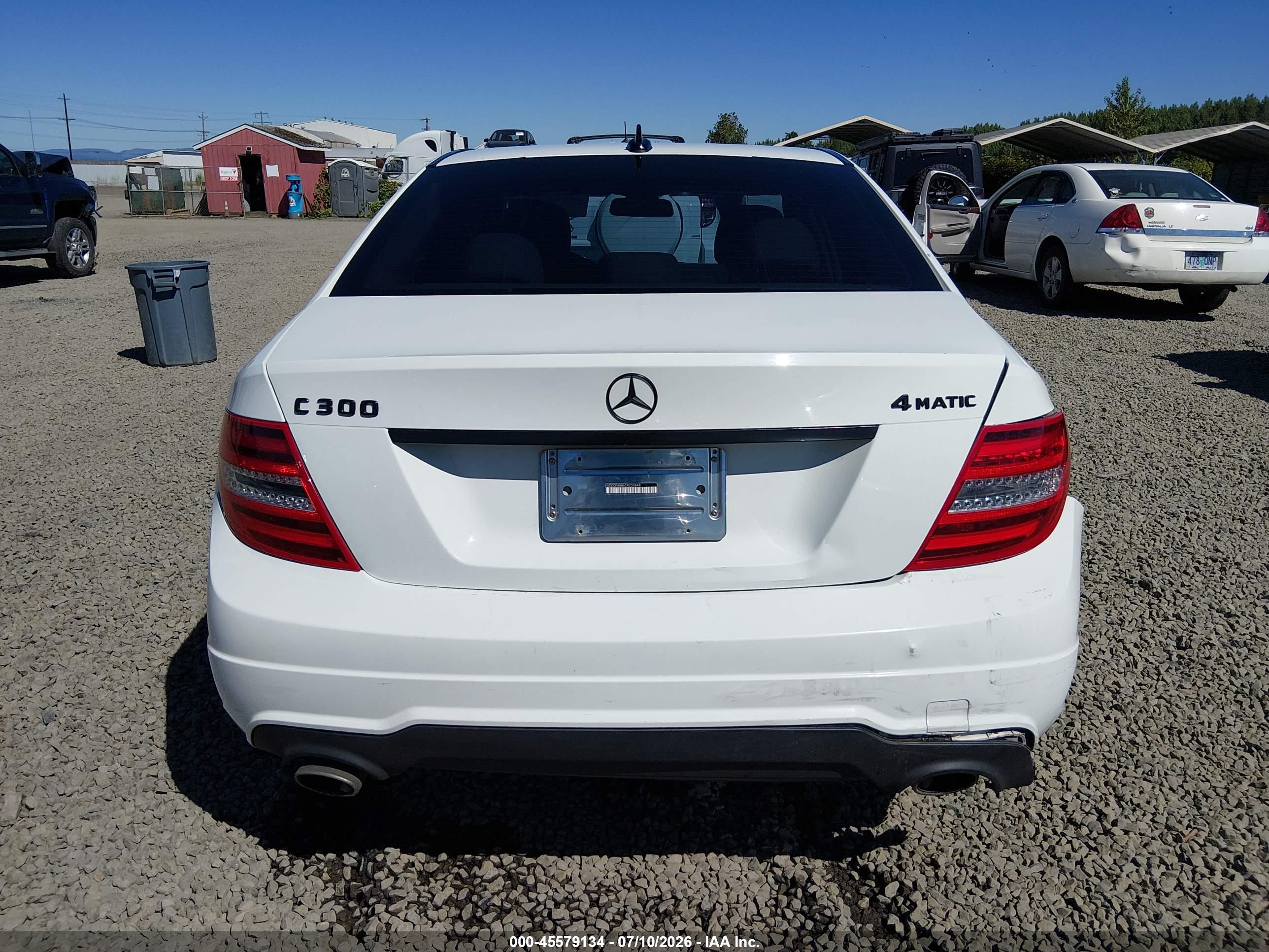 2012 MERCEDES-BENZ C 300 SPORT 4MATIC