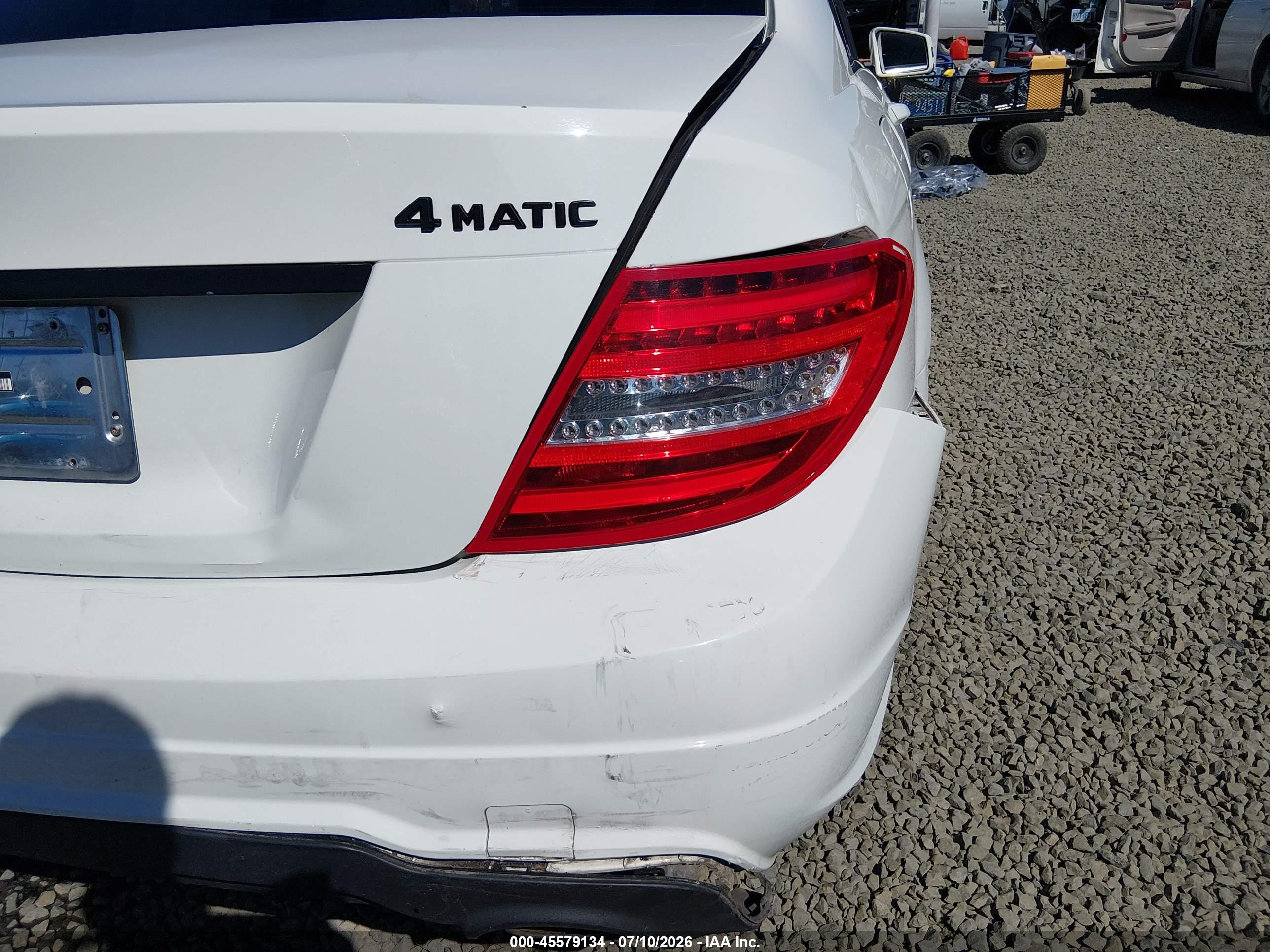 2012 MERCEDES-BENZ C 300 SPORT 4MATIC