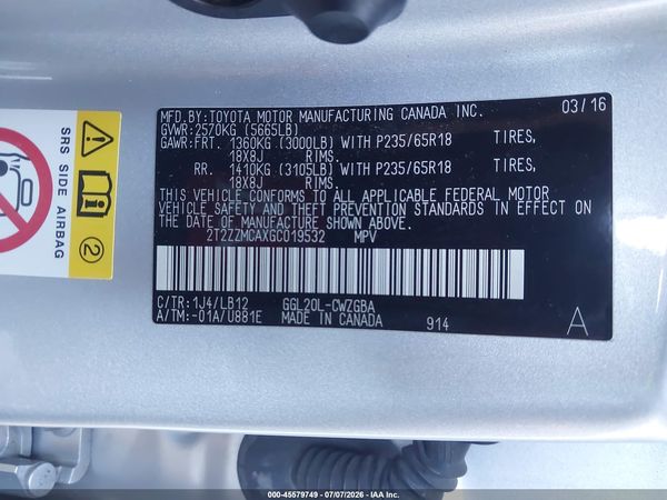 2016 LEXUS RX 350