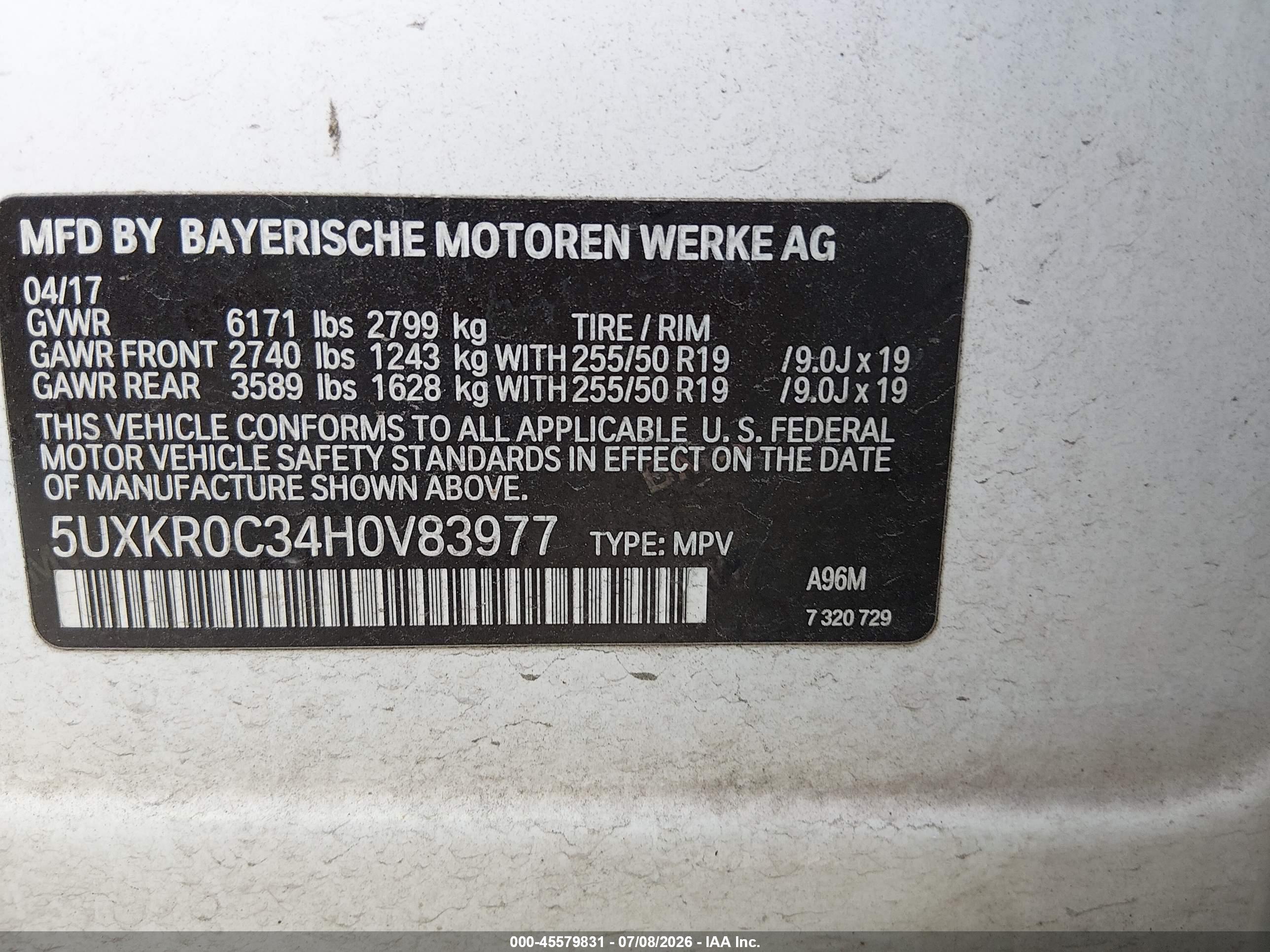 2017 BMW X5 XDRIVE35I