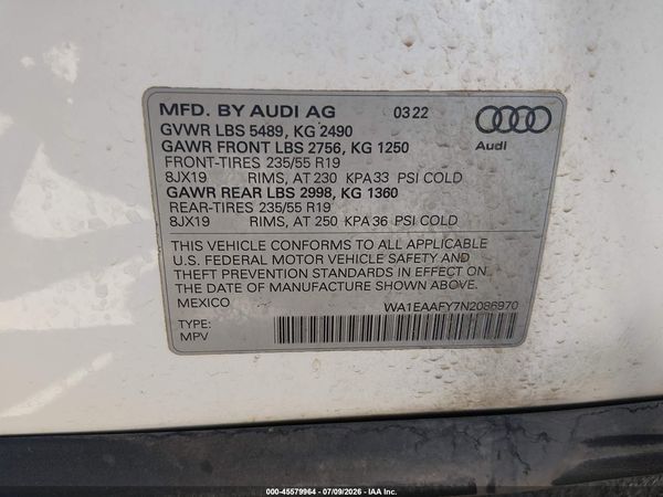 2022 AUDI Q5