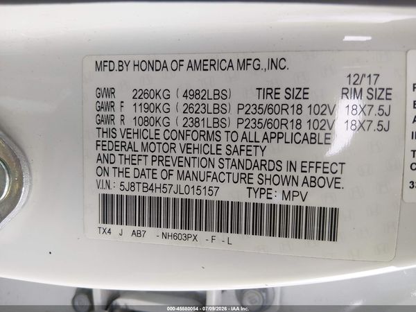 2018 ACURA RDX