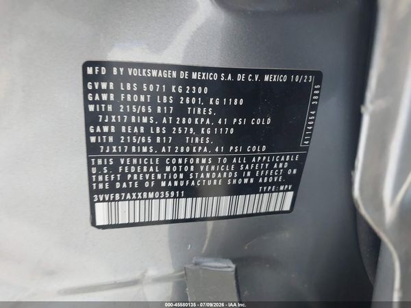 2024 VOLKSWAGEN TIGUAN 2.0T S — I9