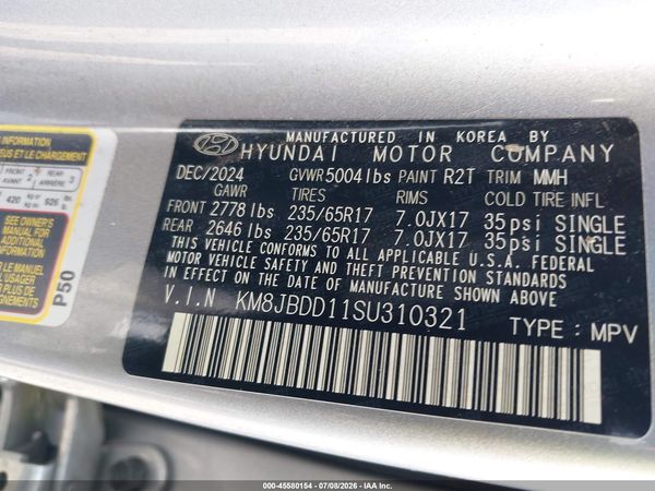 2025 HYUNDAI TUCSON HYBRID BLUE