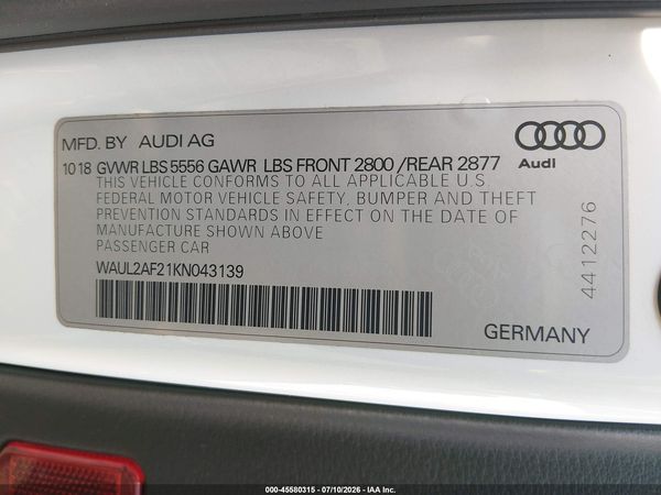 2019 AUDI A6 55 PREMIUM