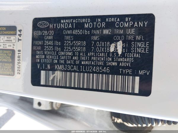 2020 HYUNDAI TUCSON ULTIMATE