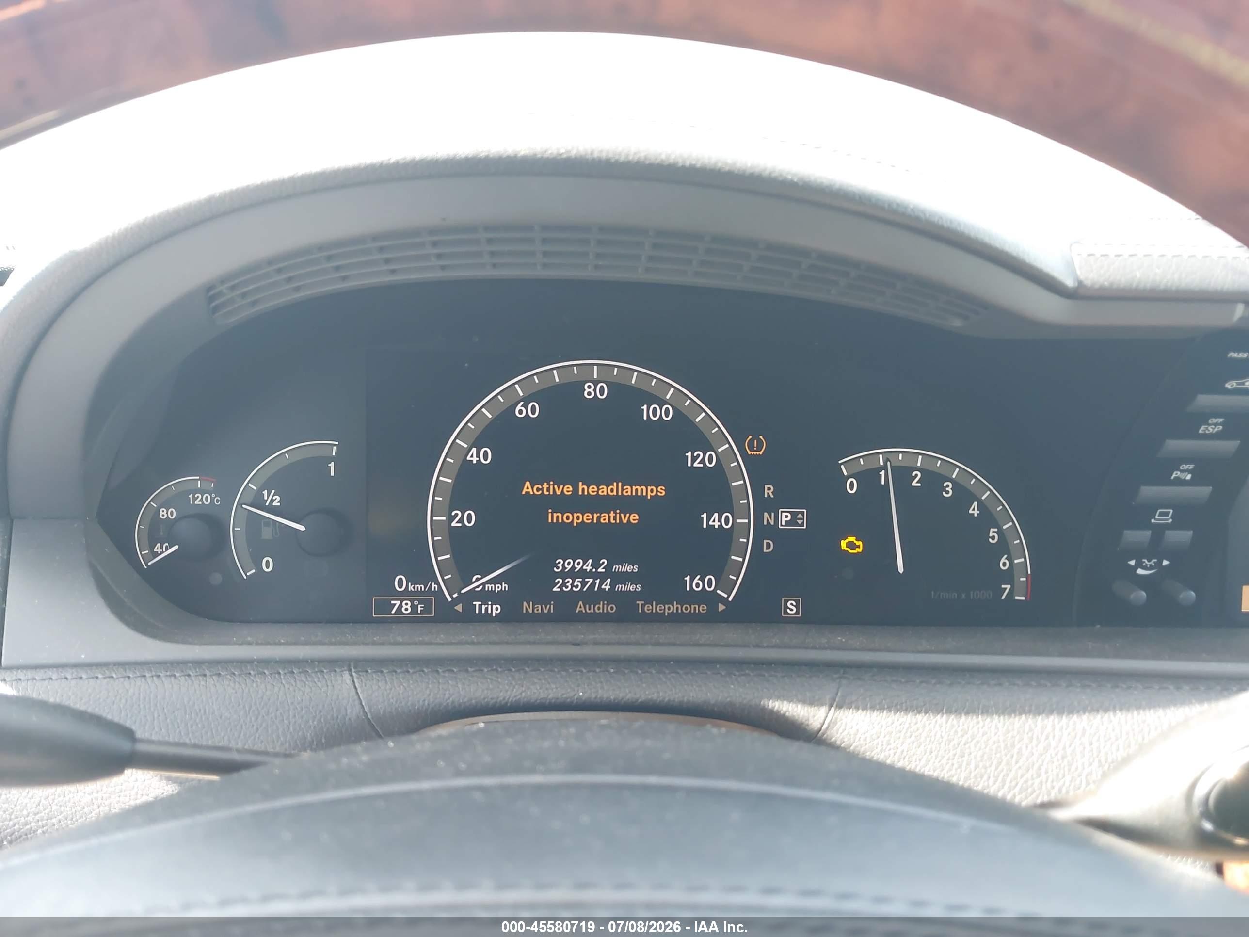 2007 MERCEDES-BENZ CL 550 CL550