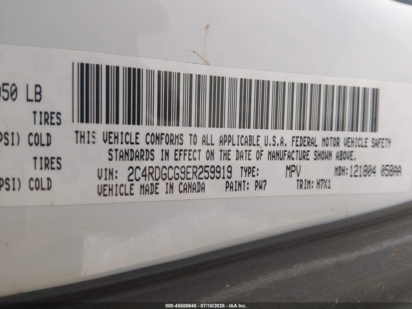 2014 DODGE GRAND CARAVAN SXT