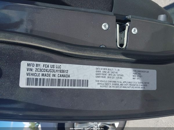 2020 DODGE CHARGER SXT AWD