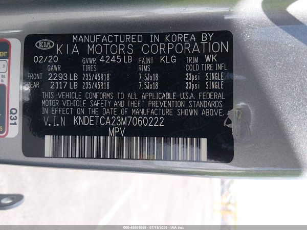 2021 KIA SELTOS SX TURBO