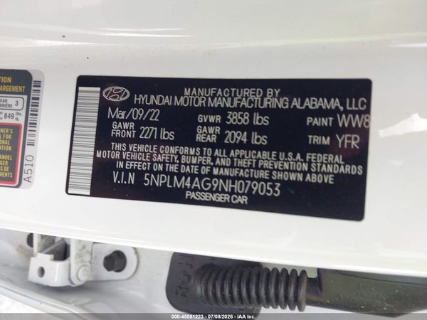 2022 HYUNDAI ELANTRA SEL