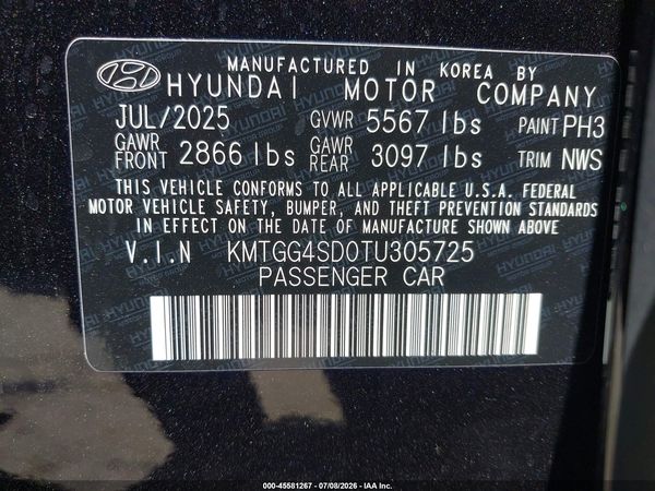 2026 GENESIS G80 3.5T SPORT PRESTIGE AWD