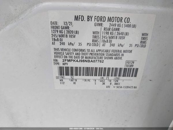 2022 FORD EDGE SEL/ST-LINE