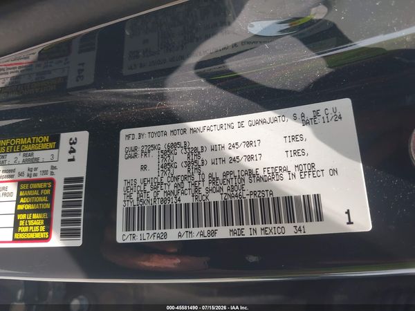 2024 TOYOTA TACOMA SR