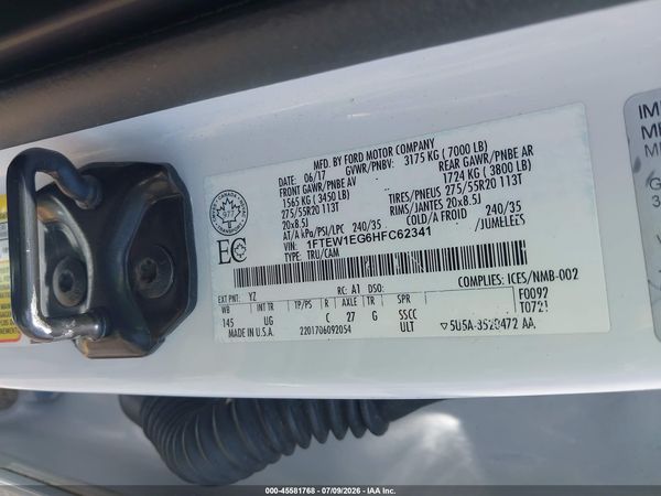 2017 FORD F-150 XLT
