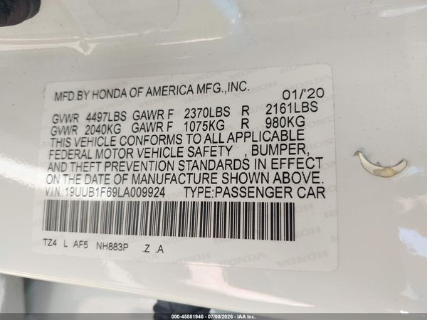 2020 ACURA TLX