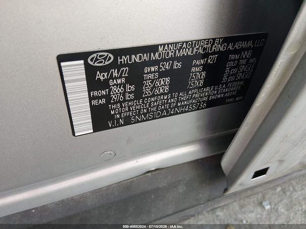 2022 HYUNDAI SANTA FE SE