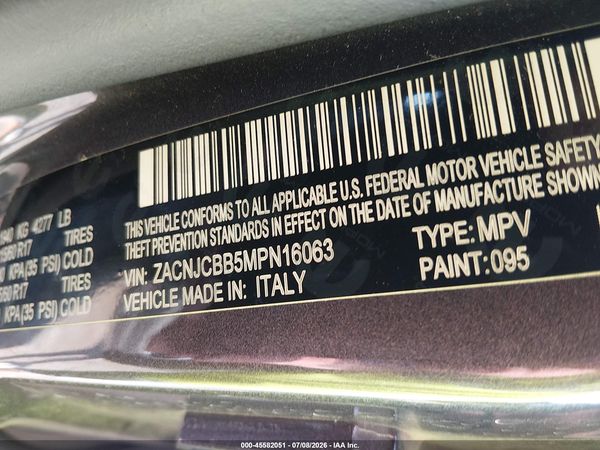 2021 JEEP RENEGADE LATITUDE FWD