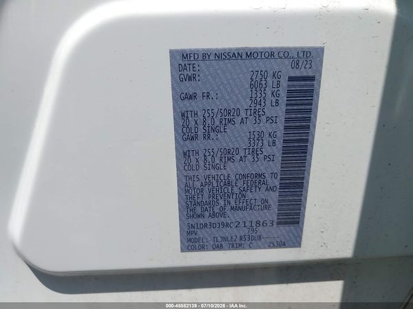 2024 NISSAN PATHFINDER PLATINUM 4WD