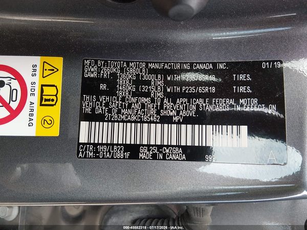 2019 LEXUS RX 350 350 Standard