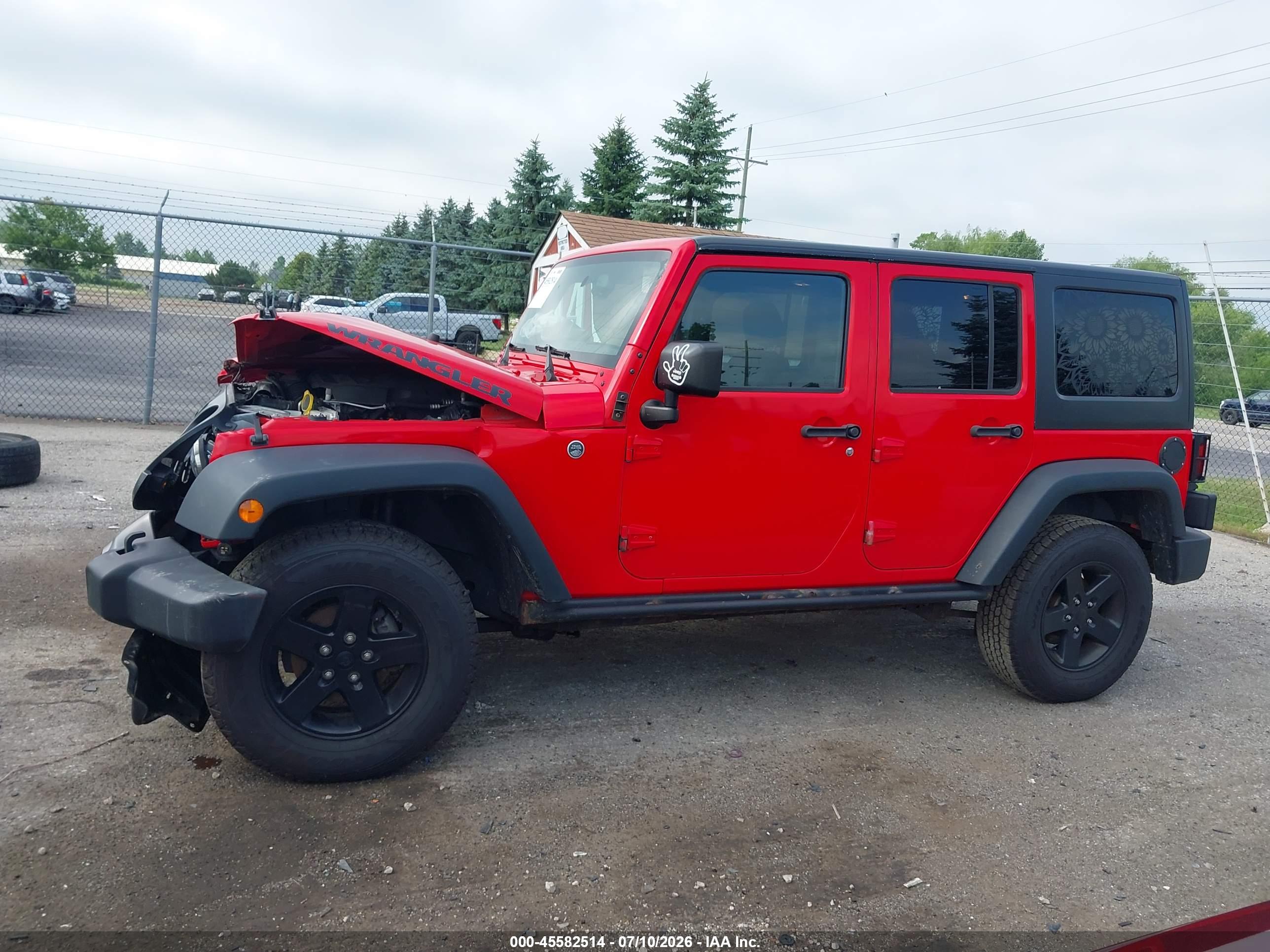 2016 JEEP WRANGLER UNLIMITED BLACK BEAR