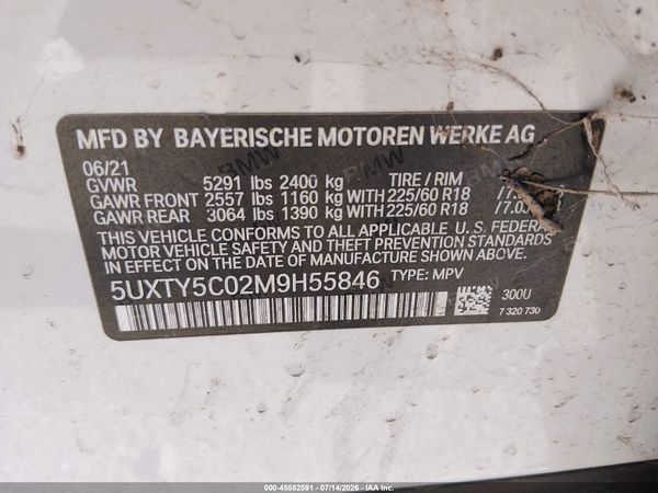 2021 BMW X3 XDRIVE30I