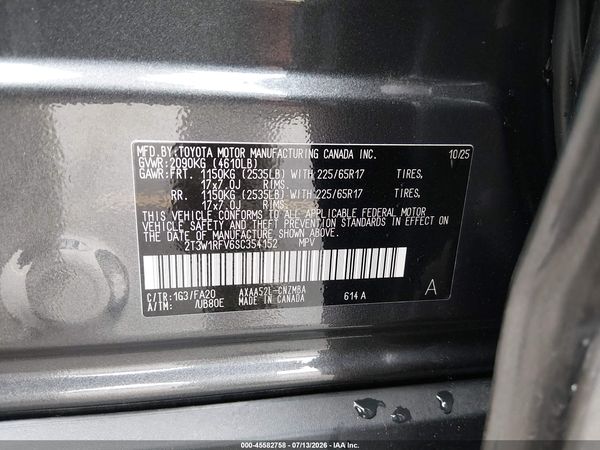 2025 TOYOTA RAV4 XLE