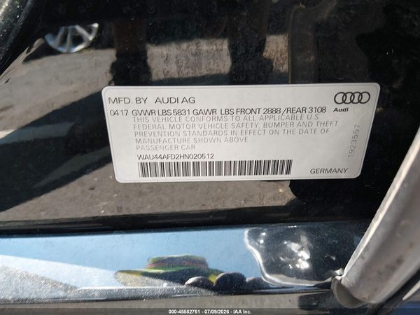 2017 AUDI A8 L