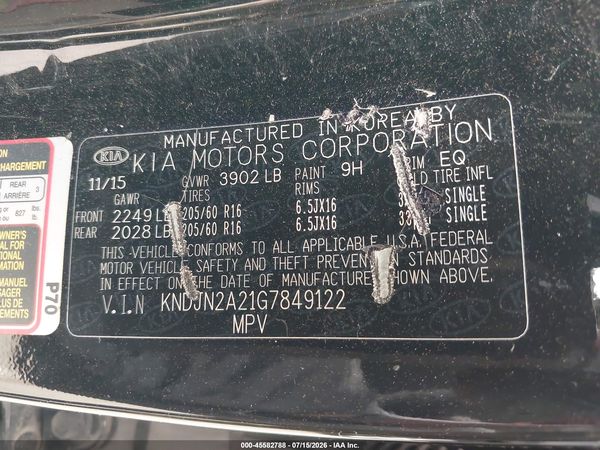 2016 KIA SOUL Plus