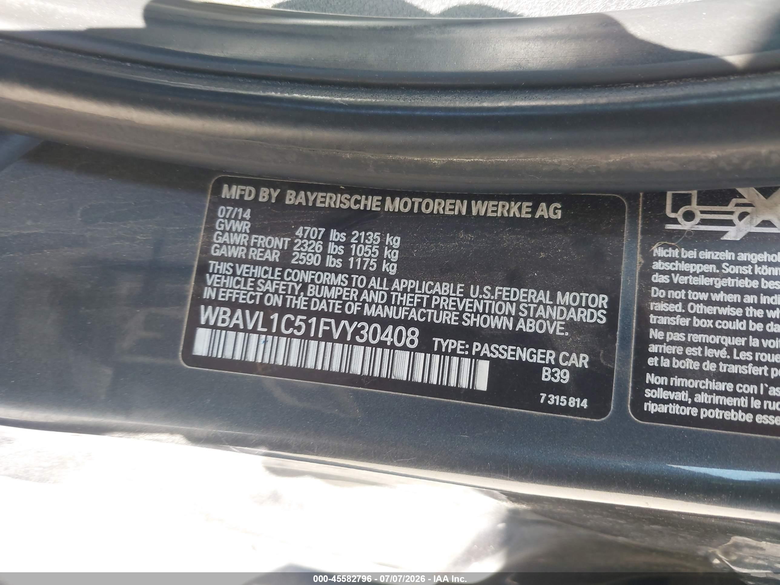 2015 BMW X1 XDRIVE28I