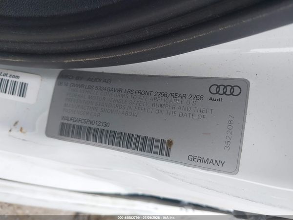 2015 AUDI A6 3.0T PREMIUM PLUS