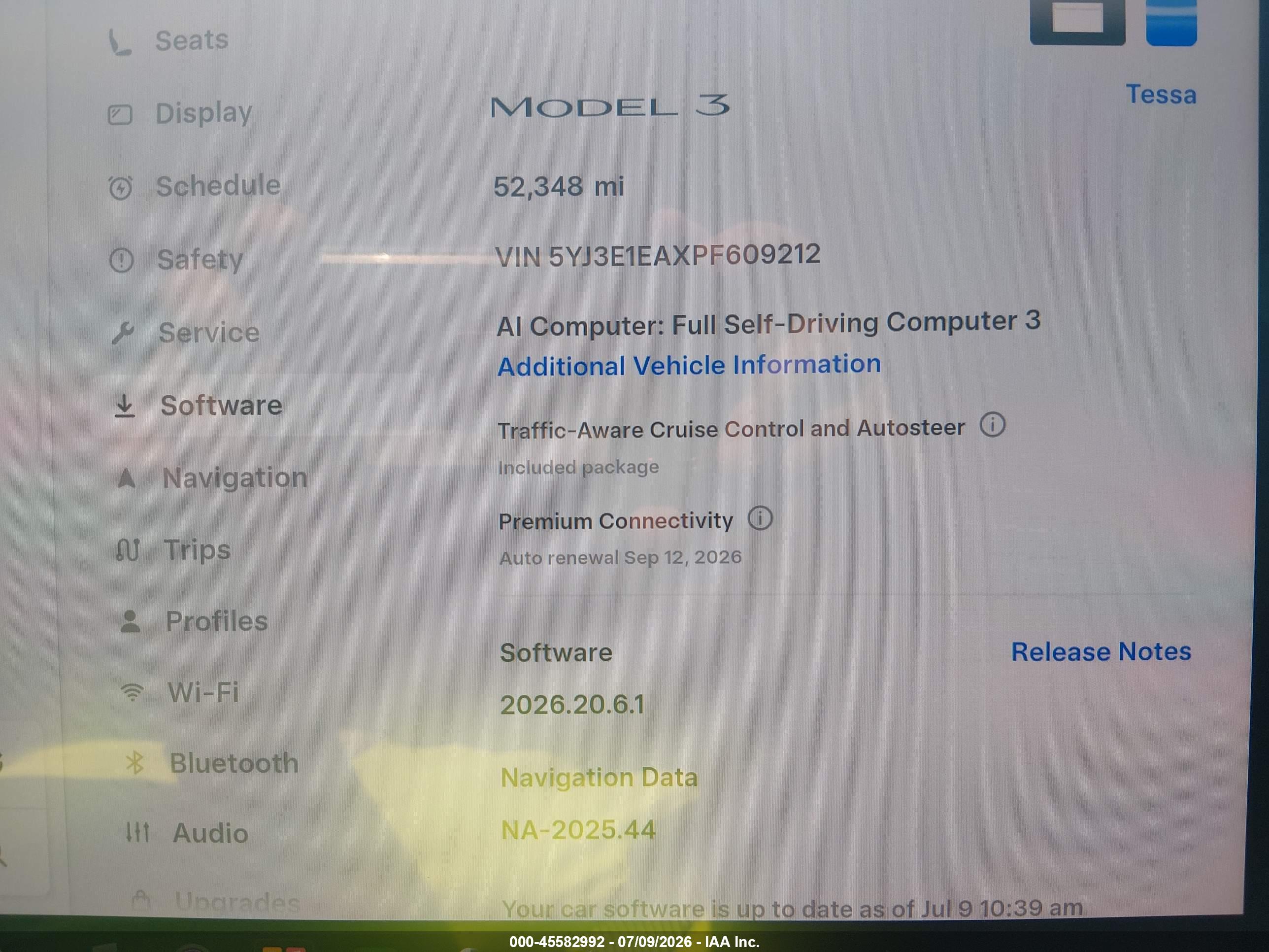 2023 TESLA MODEL 3 REAR-WHEEL DRIVE