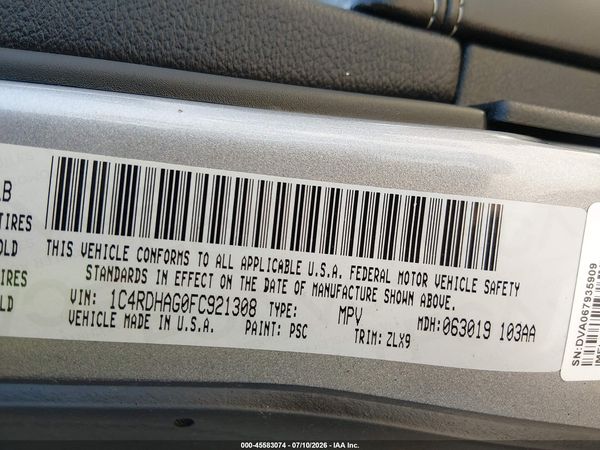 2015 DODGE DURANGO SXT