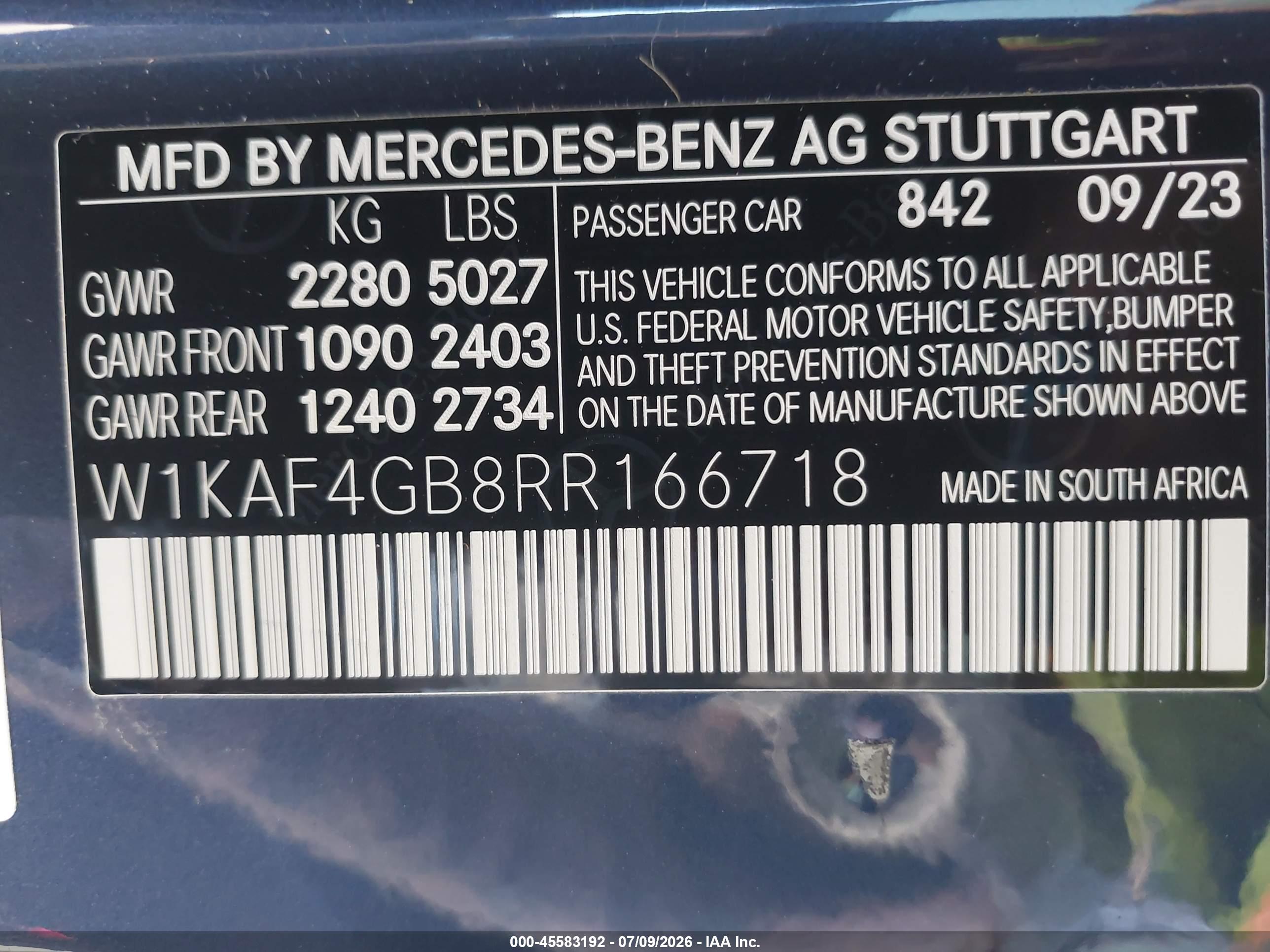 2024 MERCEDES-BENZ C 300 C300