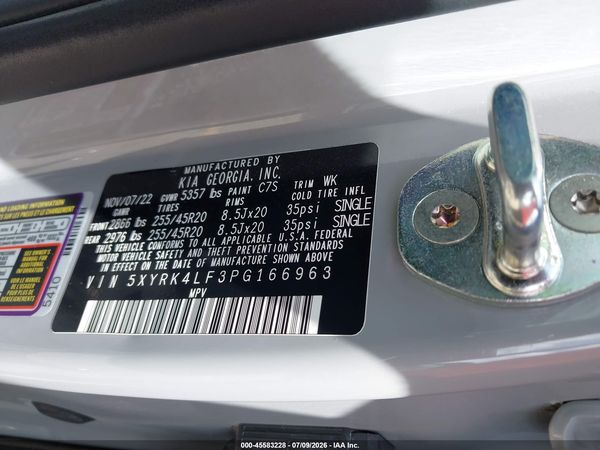 2023 KIA SORENTO SX