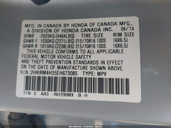 2014 HONDA CR-V LX