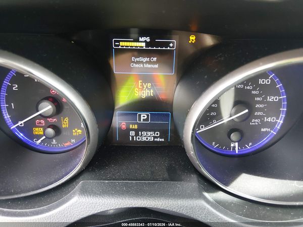 2019 SUBARU OUTBACK 2.5I LIMITED