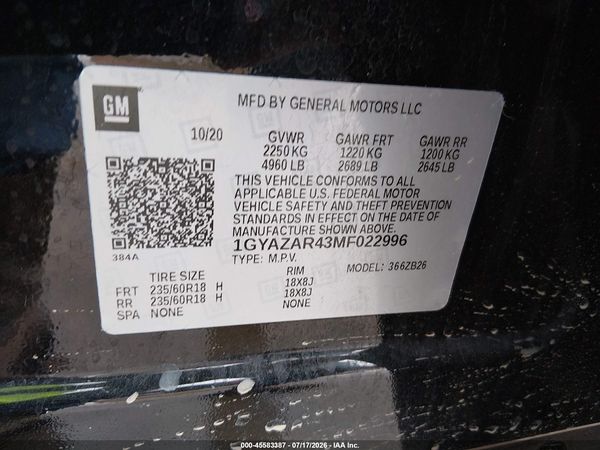 2021 CADILLAC XT4 FWD LUXURY
