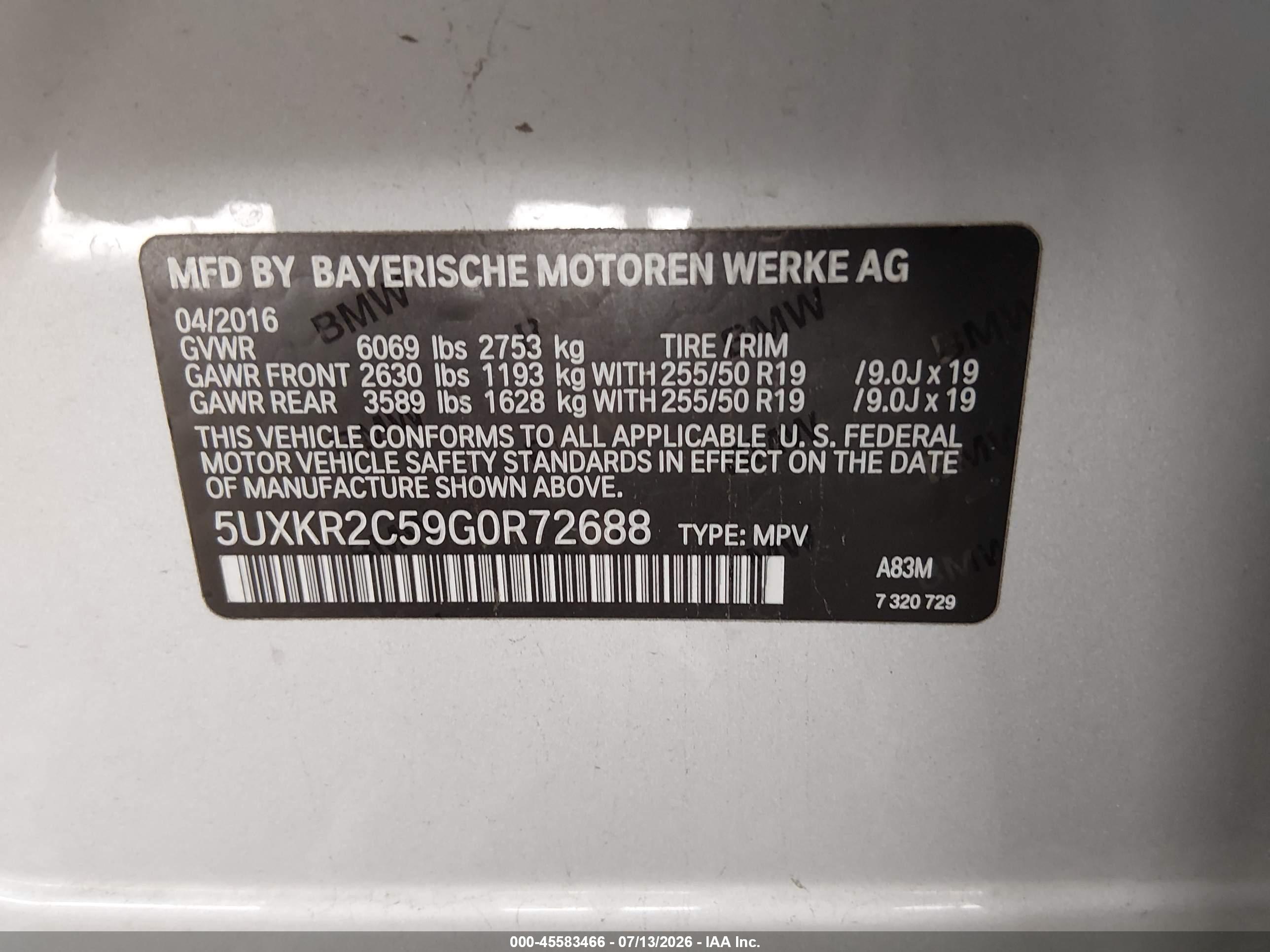 2016 BMW X5 SDRIVE35I