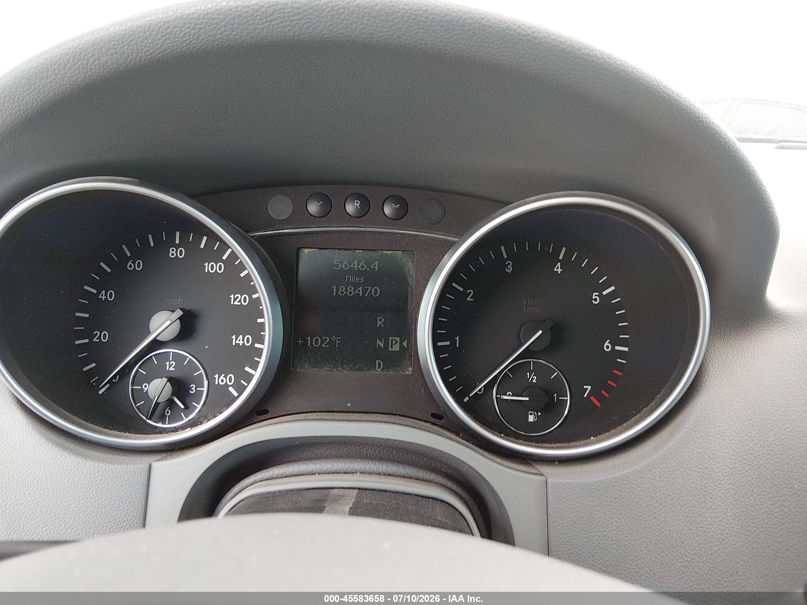 2008 MERCEDES-BENZ M-CLASS ML550 4 MATIC