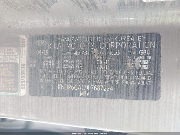 2020 KIA SPORTAGE S