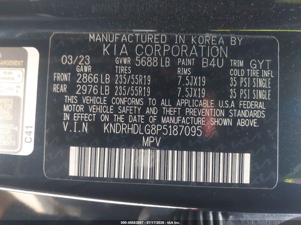2023 KIA SORENTO HYBRID EX