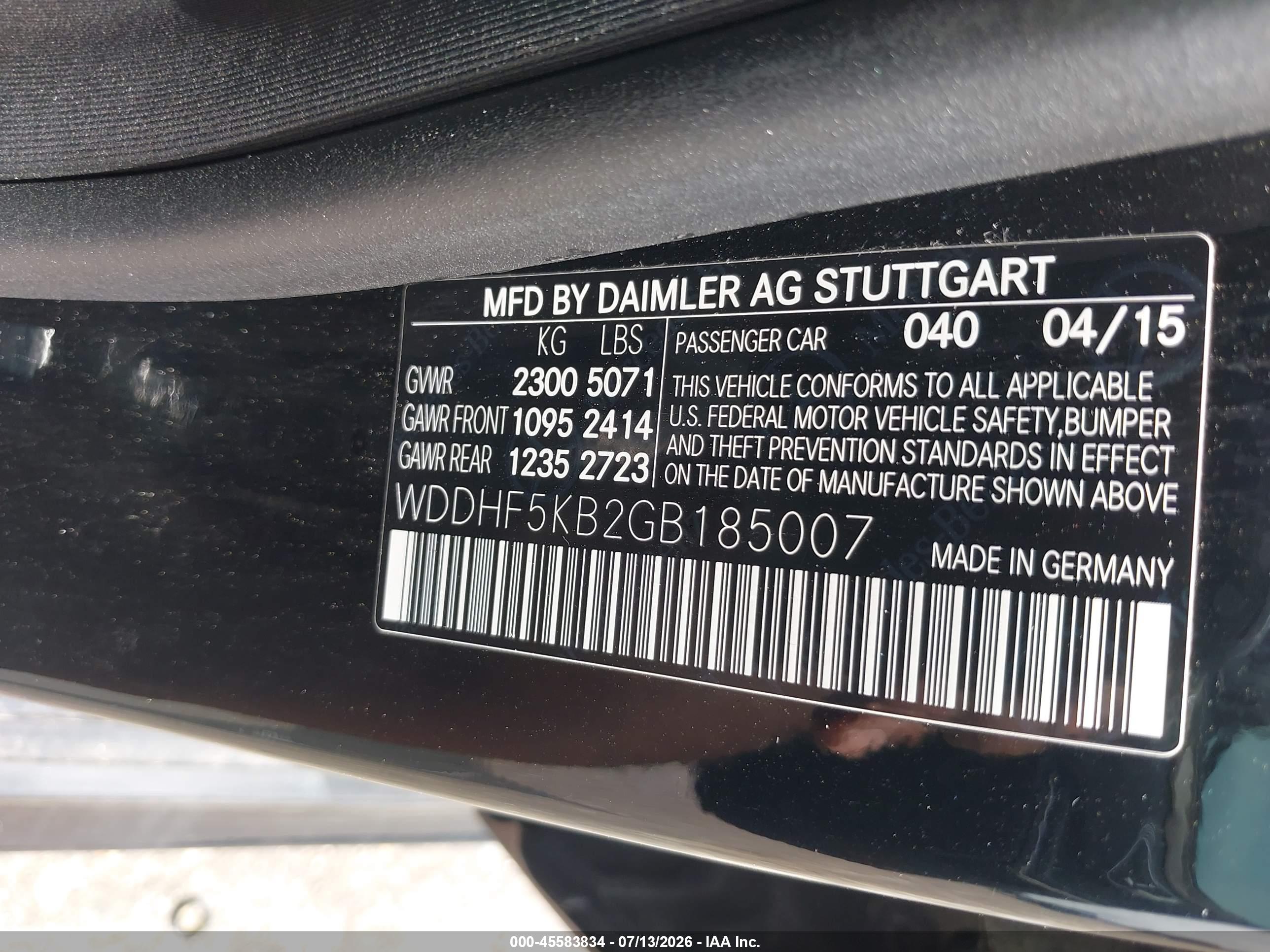 2016 MERCEDES-BENZ E 350 E350